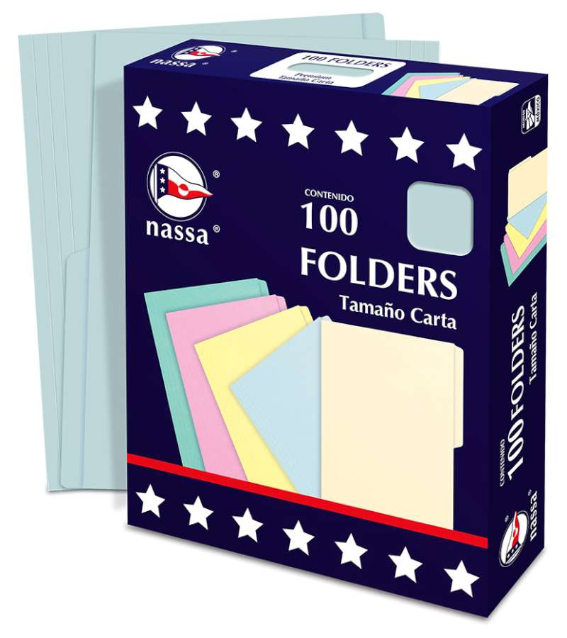 Folder Nassa Carta Azul Con 100 Pa1001 – Maplusa